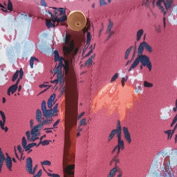 3 X$20 Ava & Viv Purple Floral Blouse Size 2X - Picture 2 of 9